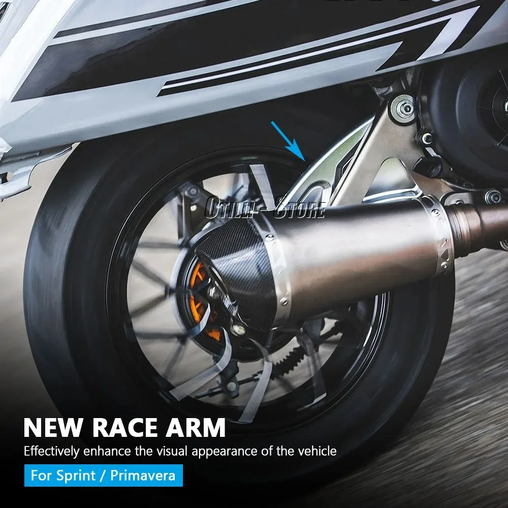 ใหม่รถจักรยานยนต์อุปกรณ์เสริมสีดําเงินอลูมิเนียม Swing แขนด้านหลังชุดสําหรับ Vespa Sprint 150 Primavera 150 Sprint150
