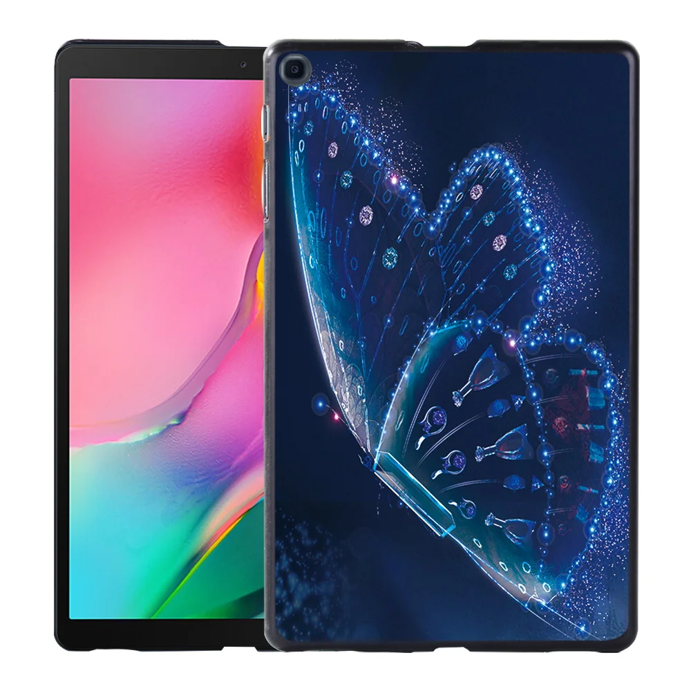 Funda para tableta Samsung Galaxy Tab A7 Lite 8,7/Tab A7 10,4/Tab A 8,0/A 10,5/A 10,1/A 9,7/A A6 10,1 carcasa trasera con estampado de mariposa