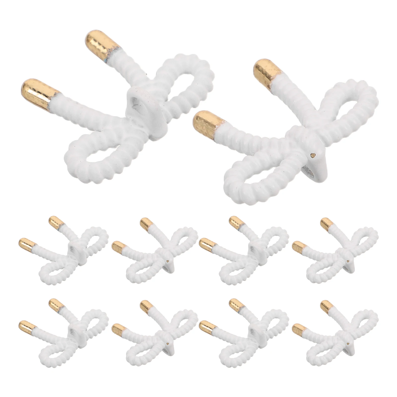 

10 Pcs Bow Button Decors Buttons for Cloaks Sweater Clothes Fasteners Sewing Miss