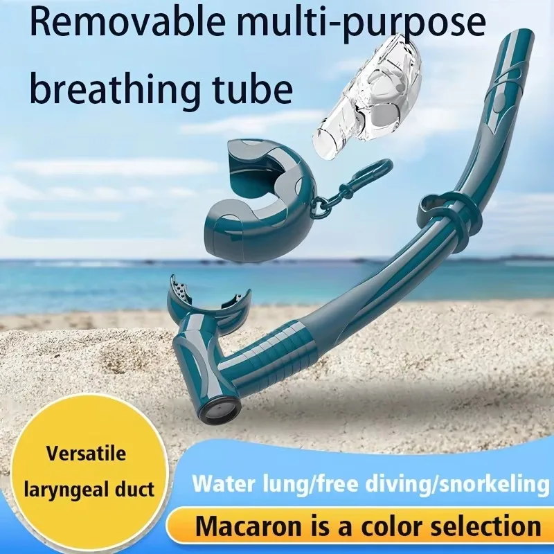 

Wet Dry Adult Diving Breath Tube, Adult Multifunctional Silicone Snorkel, Swimming Dive Snorkel, Scuba Diving Equipment