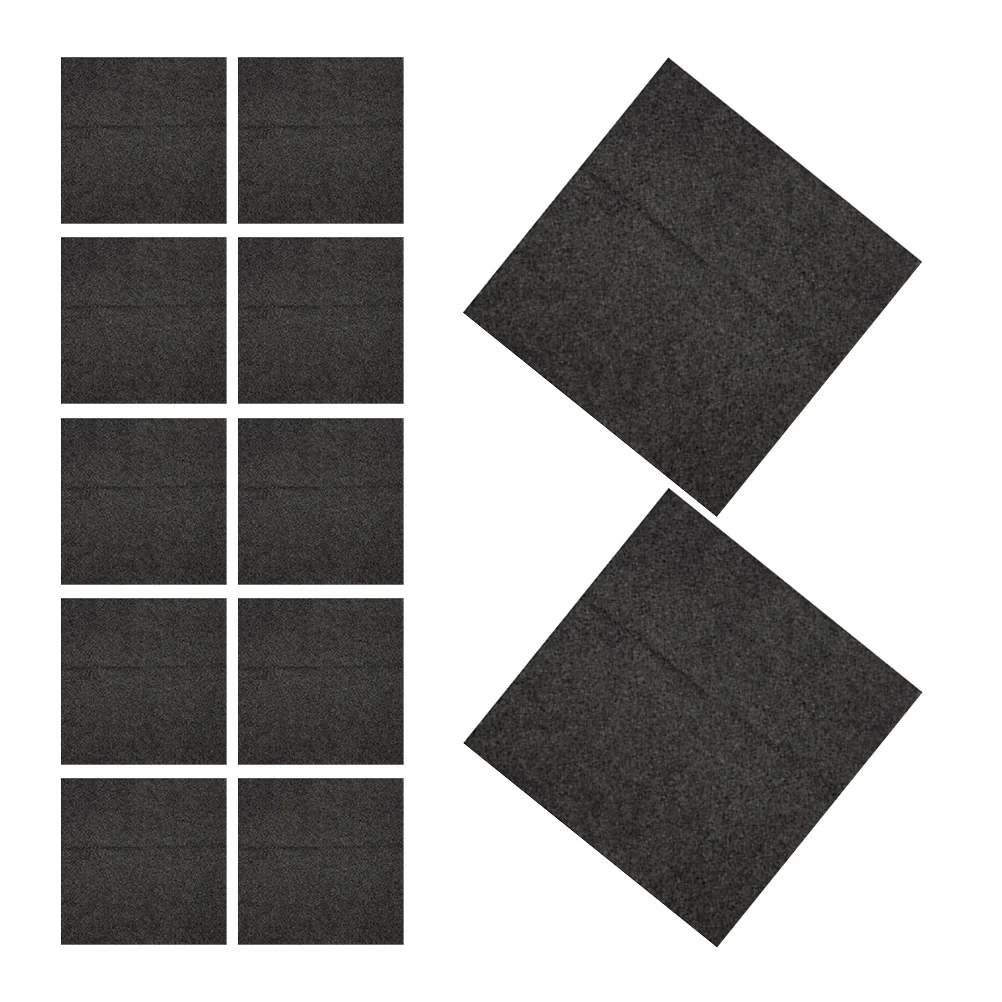 

20pcs Reusable Cleaning Cloths Highly Absorbent Kitchen Towels Soft Rags For Housekeeping Home Car Black 30X30Cm Dish