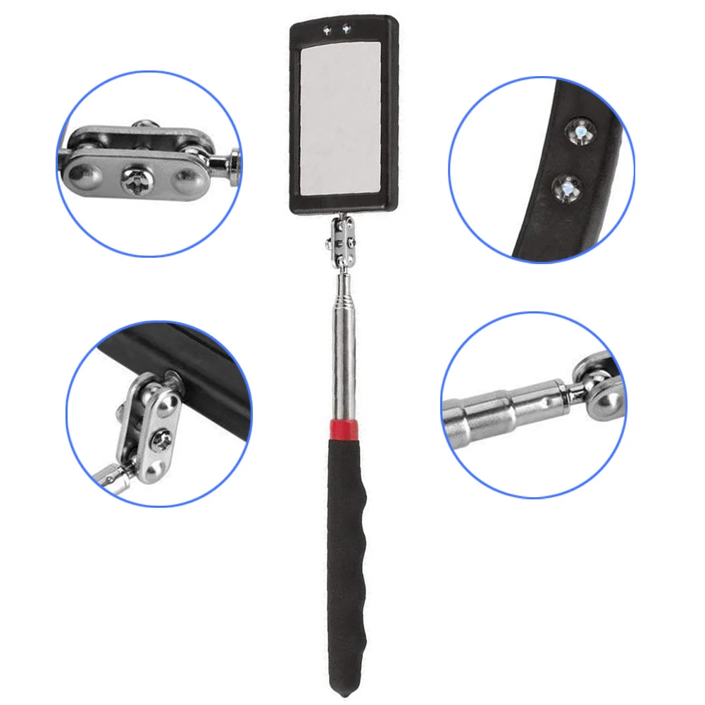 Adjustable Car Angle View Pen Automotive Telescopic Detection Lens Telescoping Inspection Mirror Extending Flexible