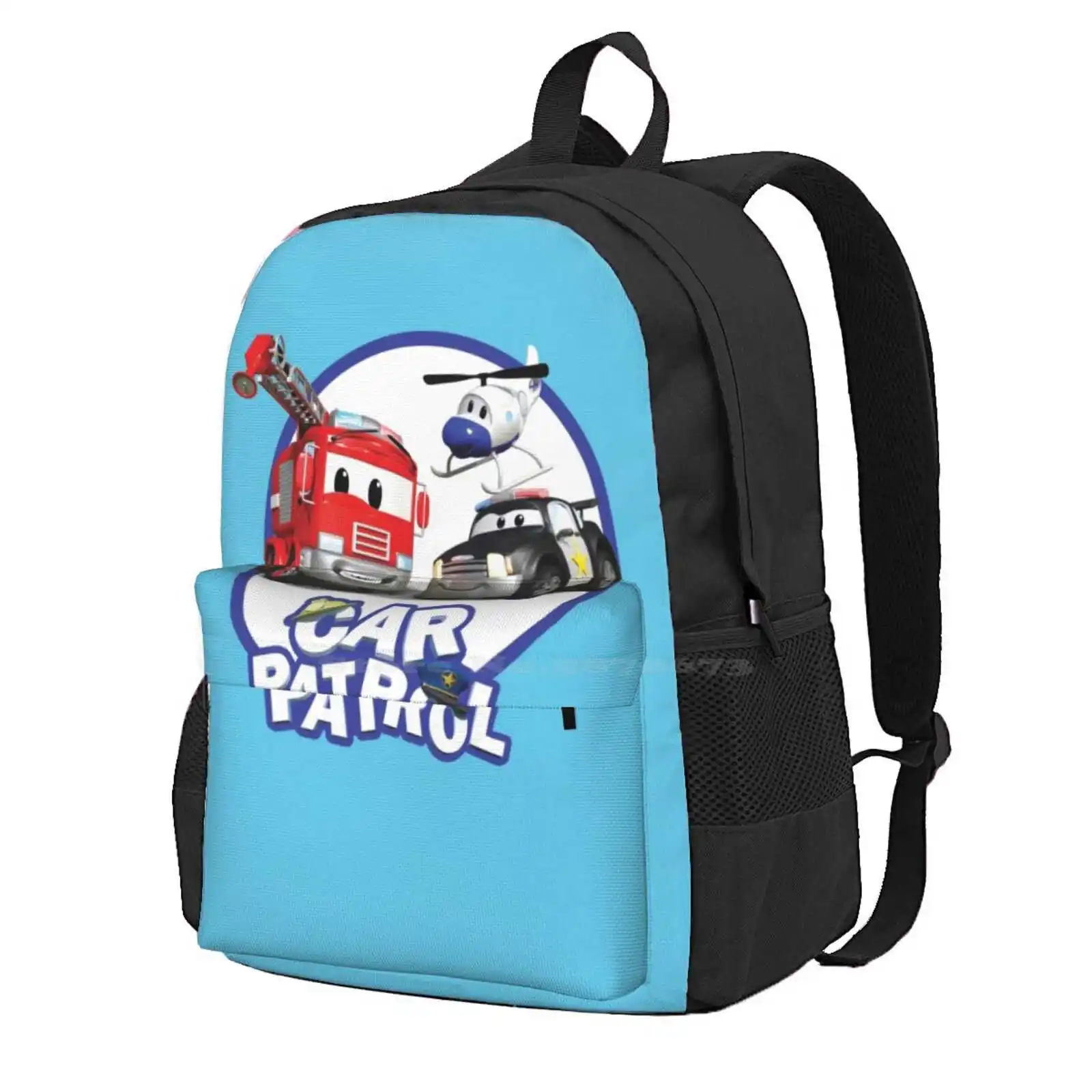 

Car Patrol Of Car City Hot Sale Schoolbag Backpack Fashion Bags Toddler Shows Characters Cartoons For Kids Truck Videos Car