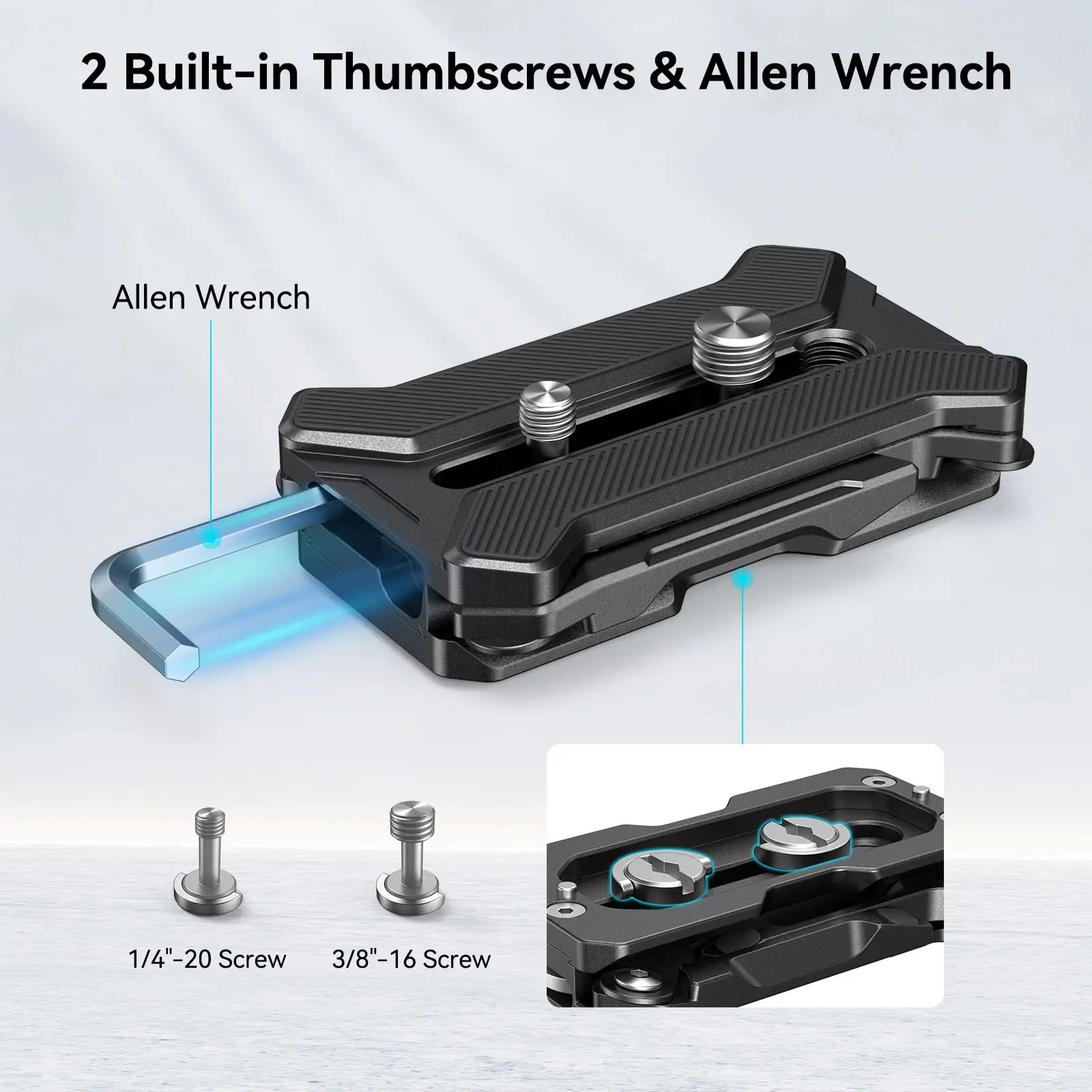 SmallRig Multifunctional Quick Release Plate Universal Arca-type Quick Release Plate With Foldable Quadruped Support 3913