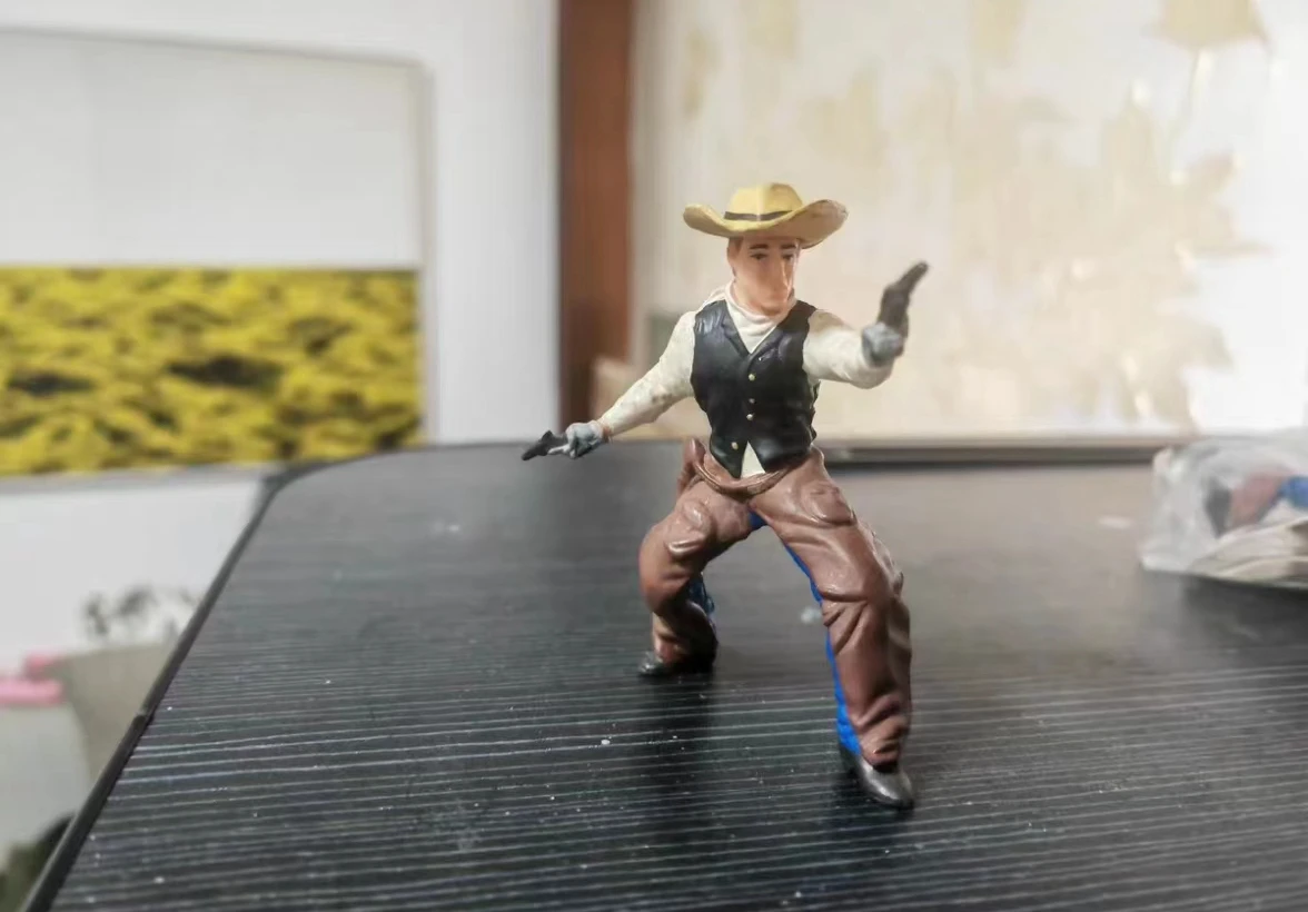 pvc  figure model toy   cowboy  out of  print