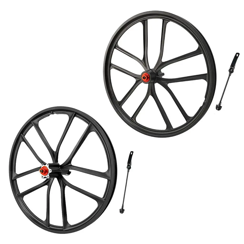 20\'\' Folding Bike Wheelset MTB Bicycle Disc Brake Front/Rear Wheel Cassette