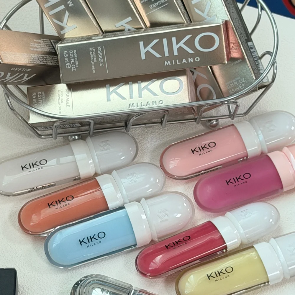 KIKO Milano Kissable Lip Volume Plumping Lip Cream Lip Plumper Feuchtigkeitsspendend Reduziert Feine Linien auf den Lippen Nicht Klebend Spiegelglanz-Lippen