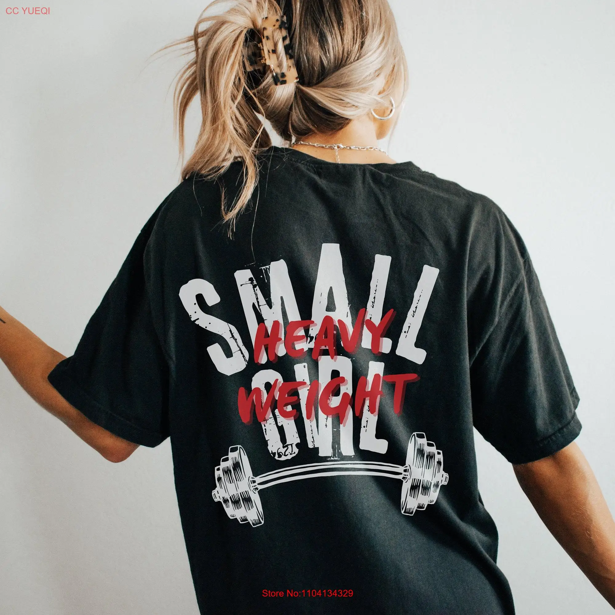 Cubierta de bomba de gimnasio de gran tamaño para mujer, mejor chica que levanta pesas, camiseta de peso pesado para niña pequeña, novia, esposa, hermana