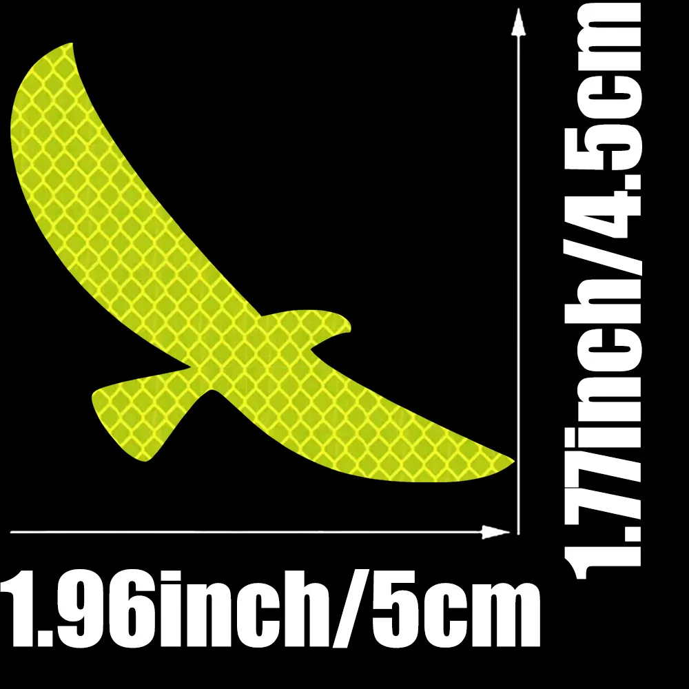 1pc Cool Eagle Wing Reflective Sticker - Night Safety Warning Decal for Car Rear Trunk, Bold Animal Silhouette Auto Decor