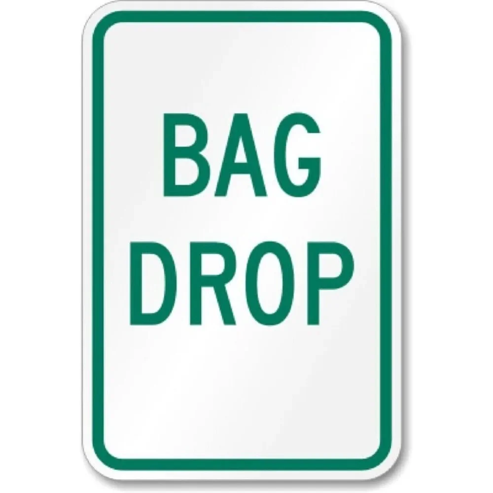 

Знак падения сумки GOLFCARE для поля гольфа | Алюминий Всепогодный | 8 x 12 дюймов | p00556