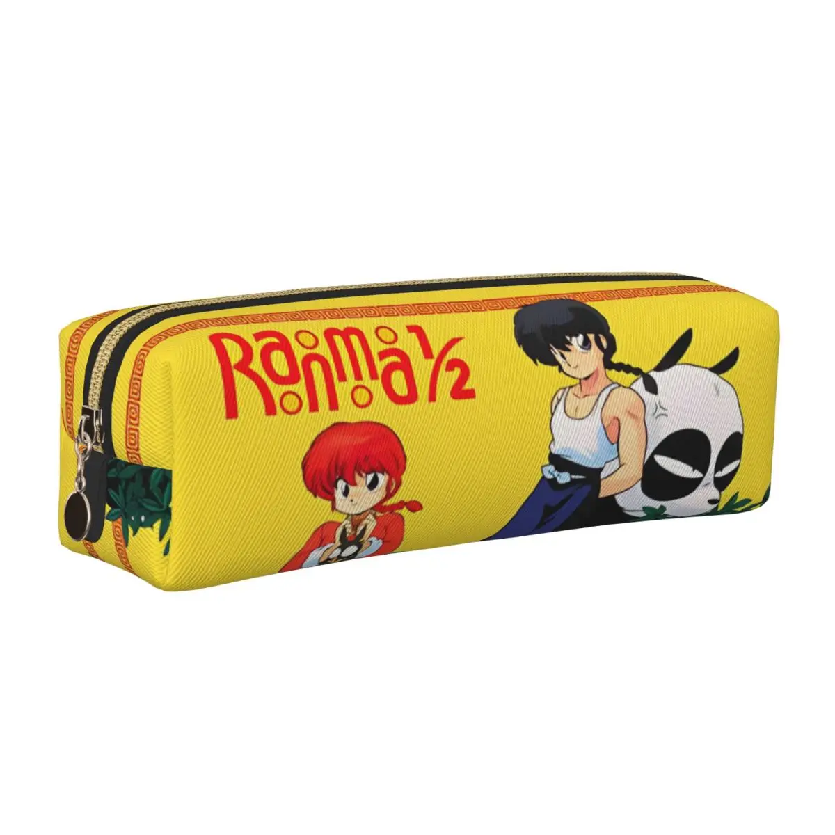 

Ranma 12 Ranma Saotome And Genma Saotome Pencil Case Fashion Pen Bags Student Large Storage Students School Cosmetic Pencilcases