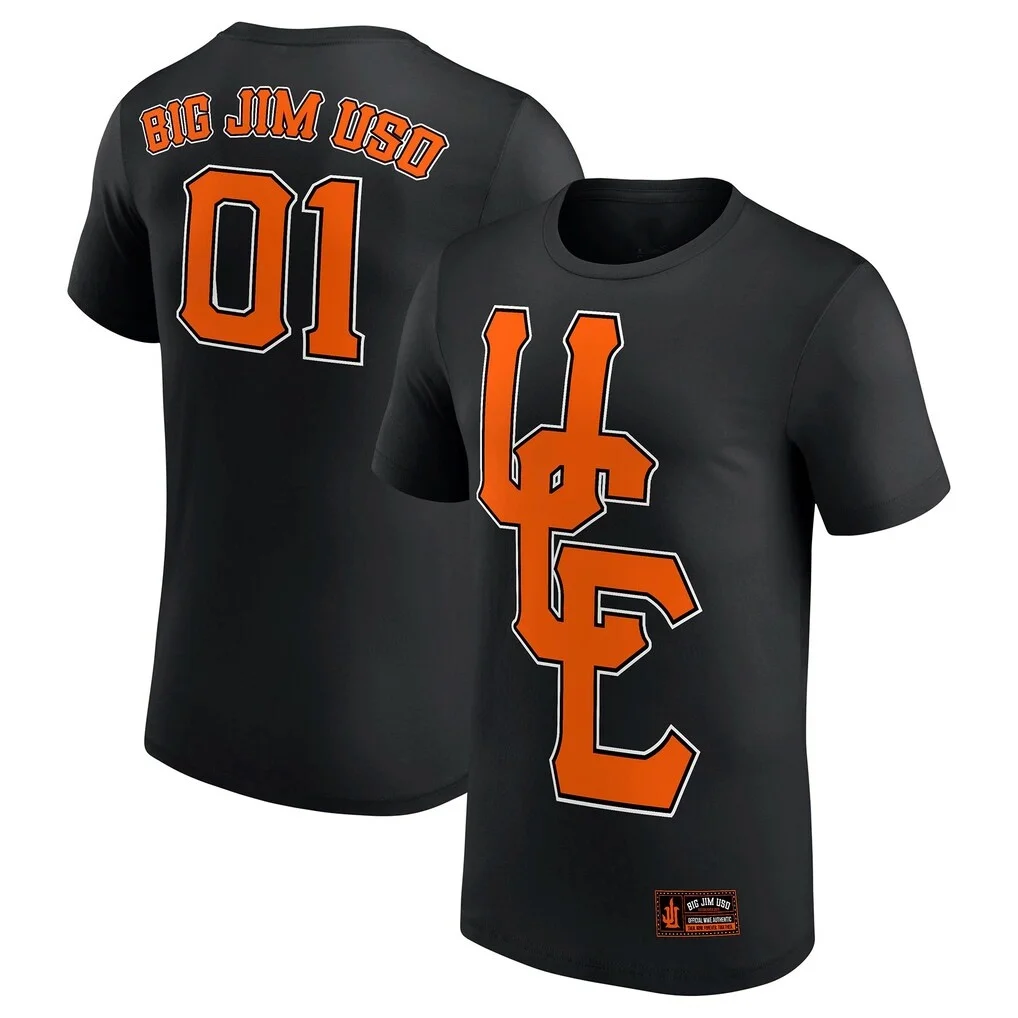Jimmy Uso Big Jim Uso T-Shirt 2026 Summer Men's Women's Luxury Fashion Casual Cotton Oversized T-shirt Street Y2K Cheap Clothes
