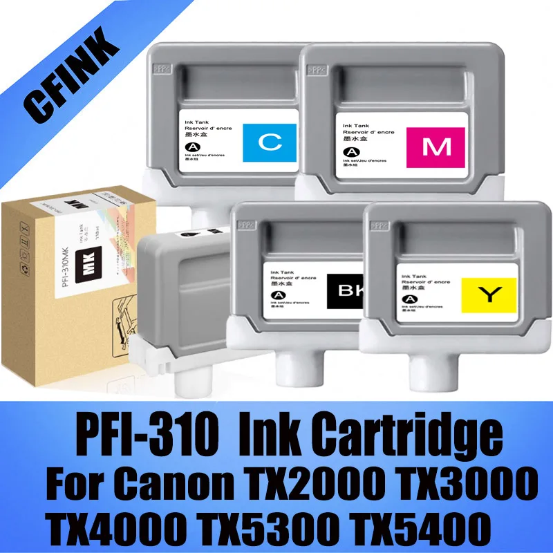 

Чернильный картридж PFI-310 для принтеров Canon TX2000, TX3000, TX4000, TX5300, TX5400