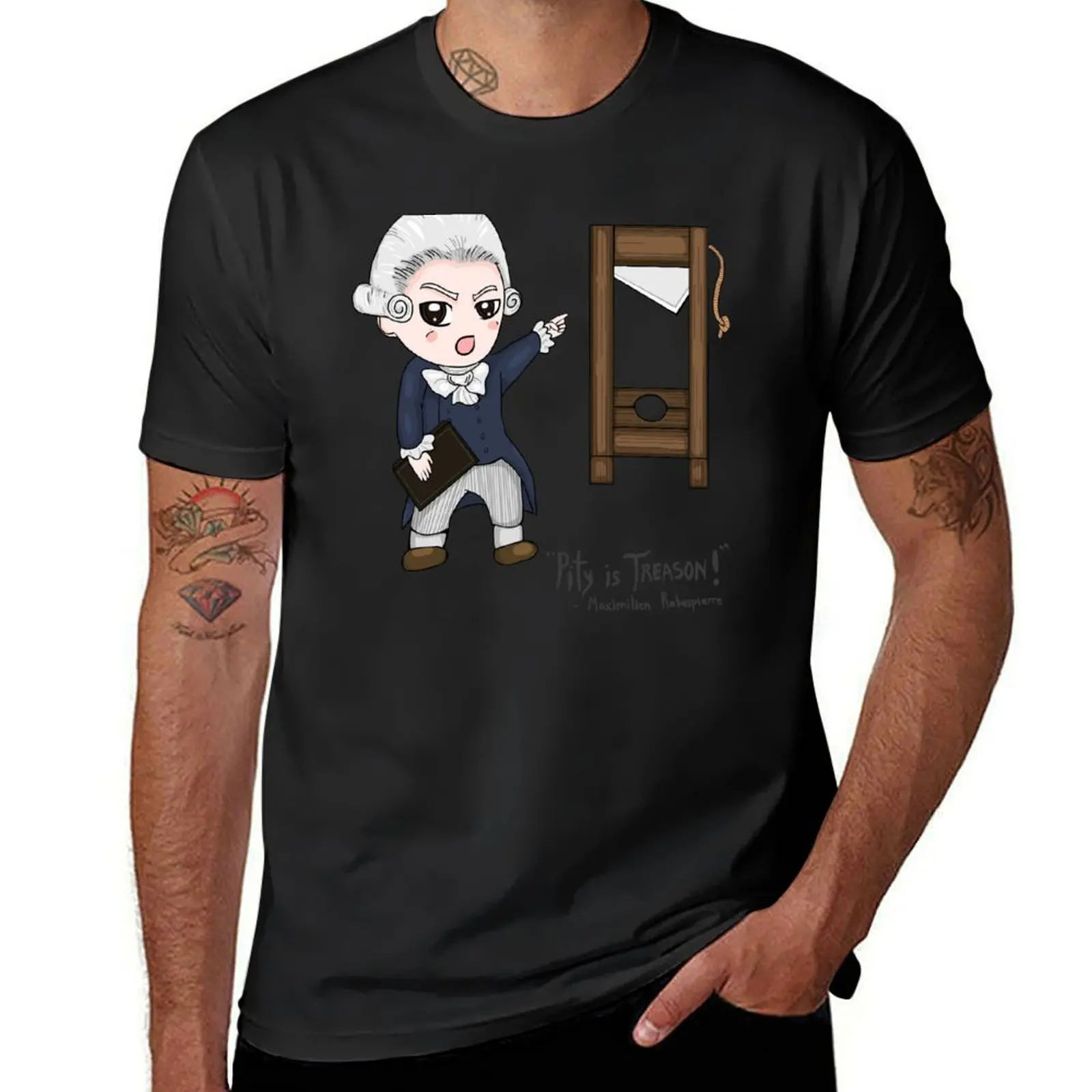 Maximilien Robespierre T-Shirt blanks Short sleeve tee summer top customs tshirts for men