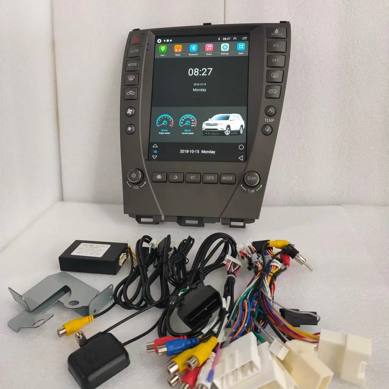 Android CarMultimedi Suitable for lexusES350ES240 9.7Inch vertical screen android smart large screen car navigation integrated