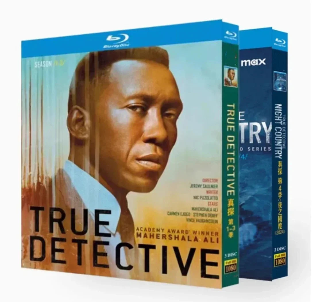 True Detective Season 1-4 BD Movie TV Film 5-Disc Blu-ray disc High Definition BD