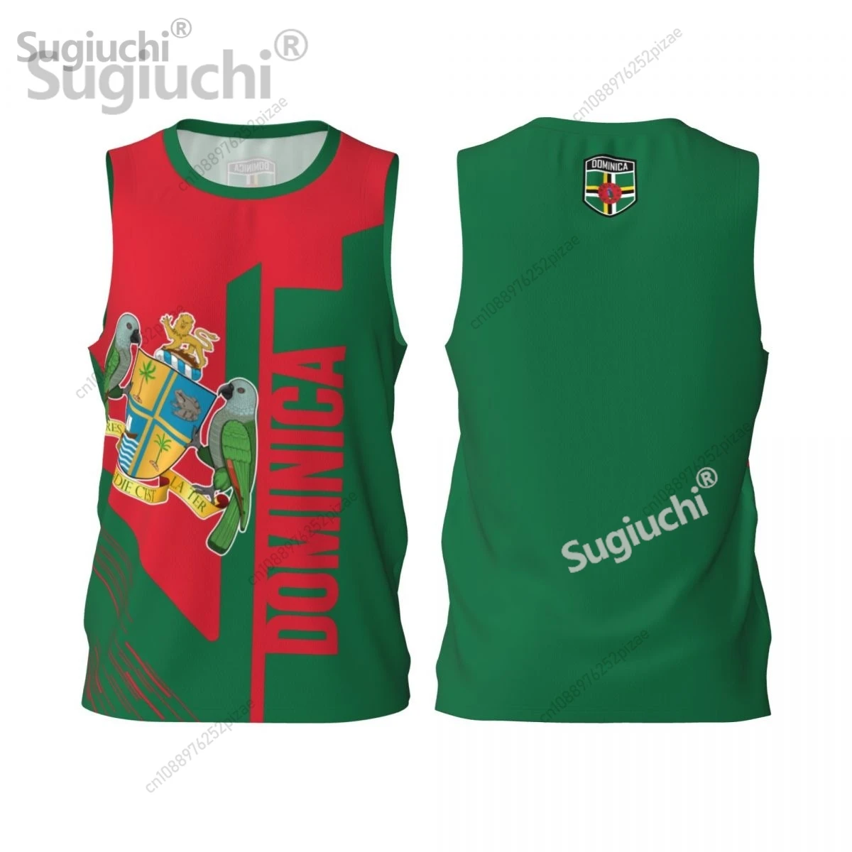 Custom Name Number Dominica 3D Flag Sports T-shirts Men Clothing Breathable For Basketball Running Fitness T shirt