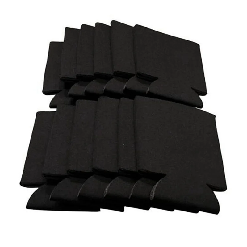 

A34R 60PCS Neoprene Beer Can Cooler Drink Cup Bottle Sleeve Insulator Wrap Cover New Black