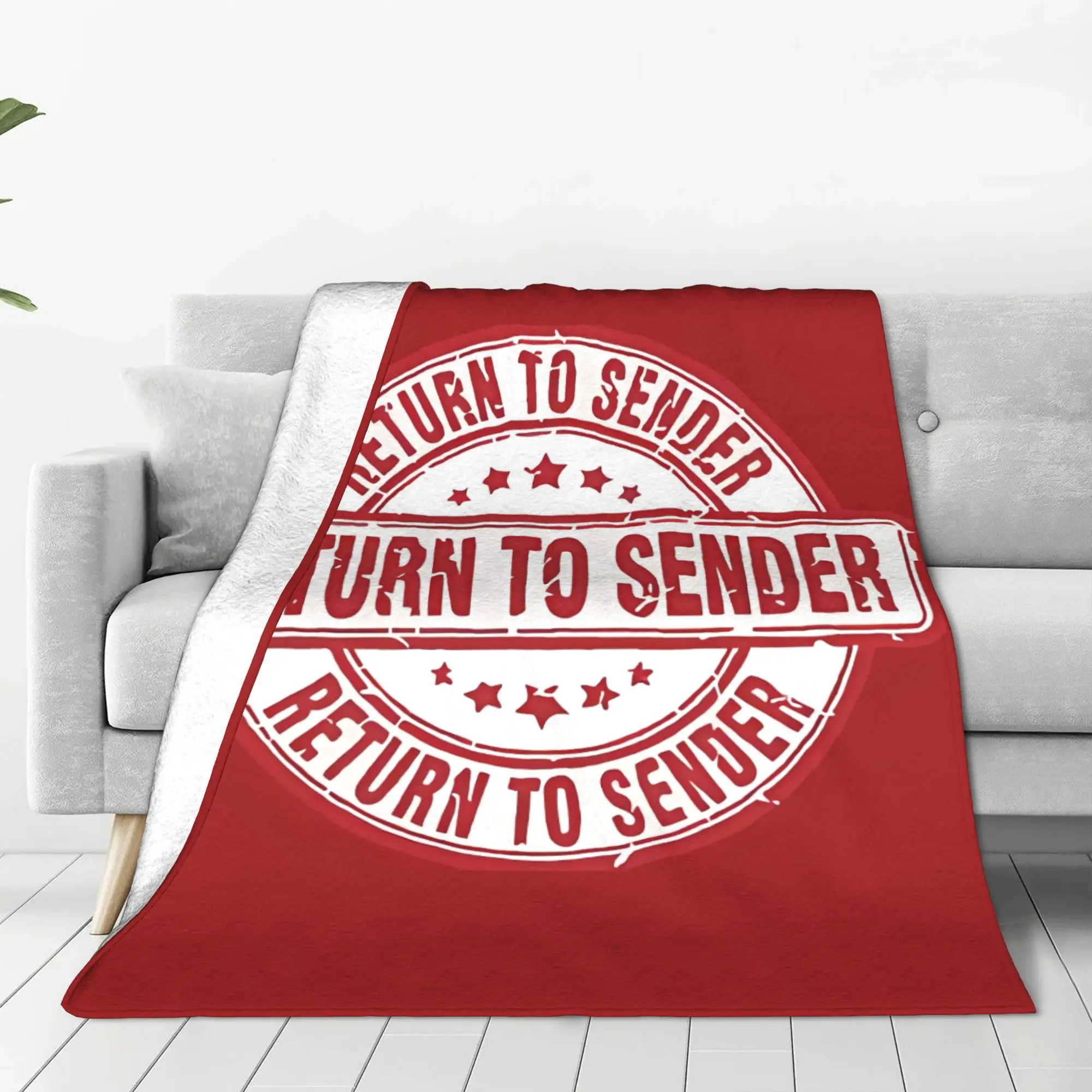 1PC Home Cutecore Return To Sender E-Elvis Blanket Super Cosy Plush Home Living Room Sofa Halloween