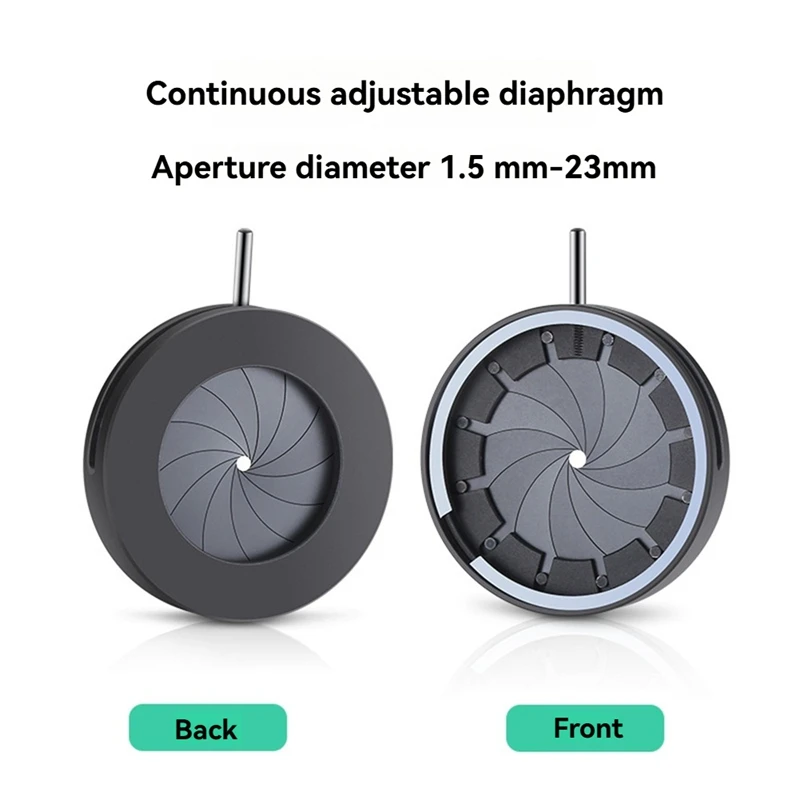 1.5-23mm Manual Aperture Adjustable Mechanical Iris Diaphragm Iris Diaphragm for Digital Camera Microscope Iris SK23-A79U