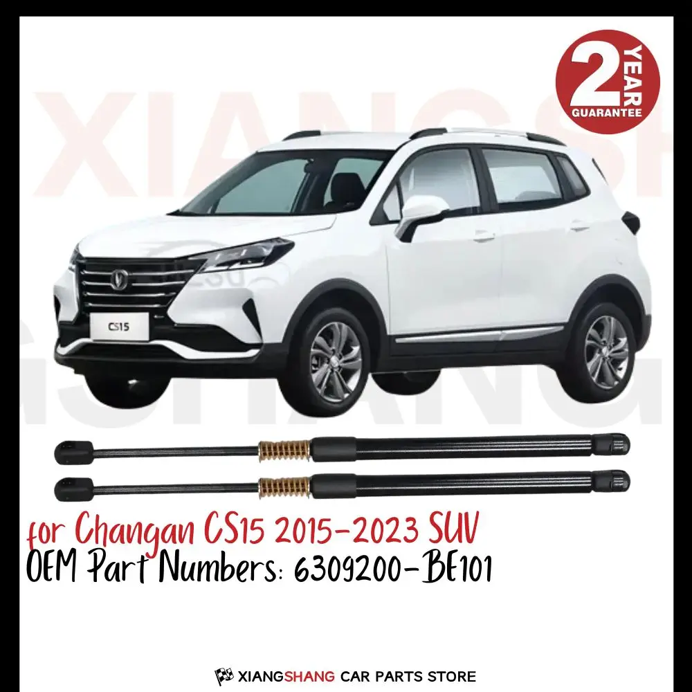 

2pcs Rear Tailgate Damper for Changan CS15 2015-2023 SUV Tailgate WITH SPRING Trunk Boot Gas Charged Gas Struts