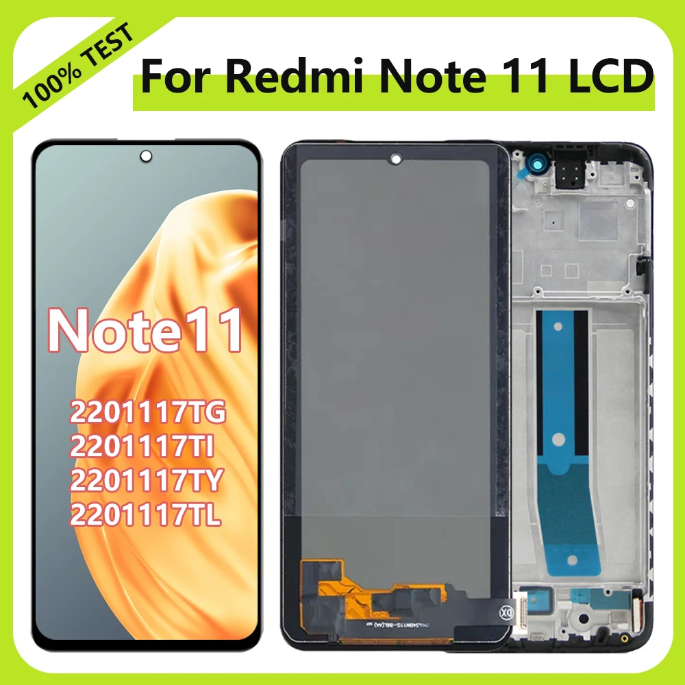 

ЖК-дисплей Note11 2201117TG 2201117TY для Xiaomi Redmi Note11 Incell, ЖК-дисплей с сенсорным экраном и дигитайзером