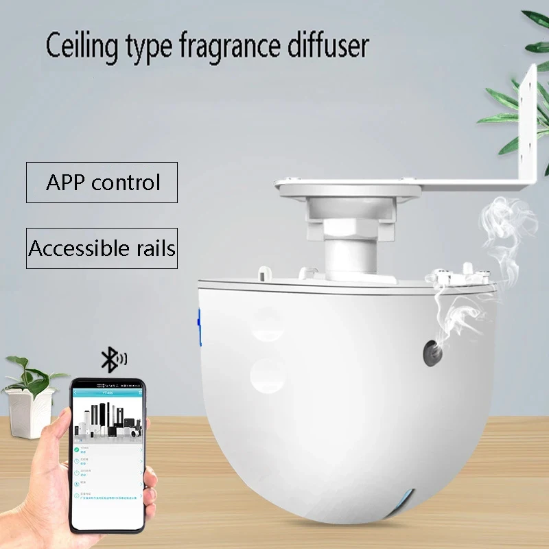 Hotel Essential Oil Diffuser Ceiling Wall Mounted Fragrance Diffuser Smart APP Control Air Freshener 500m³ Aromatherapy Machine