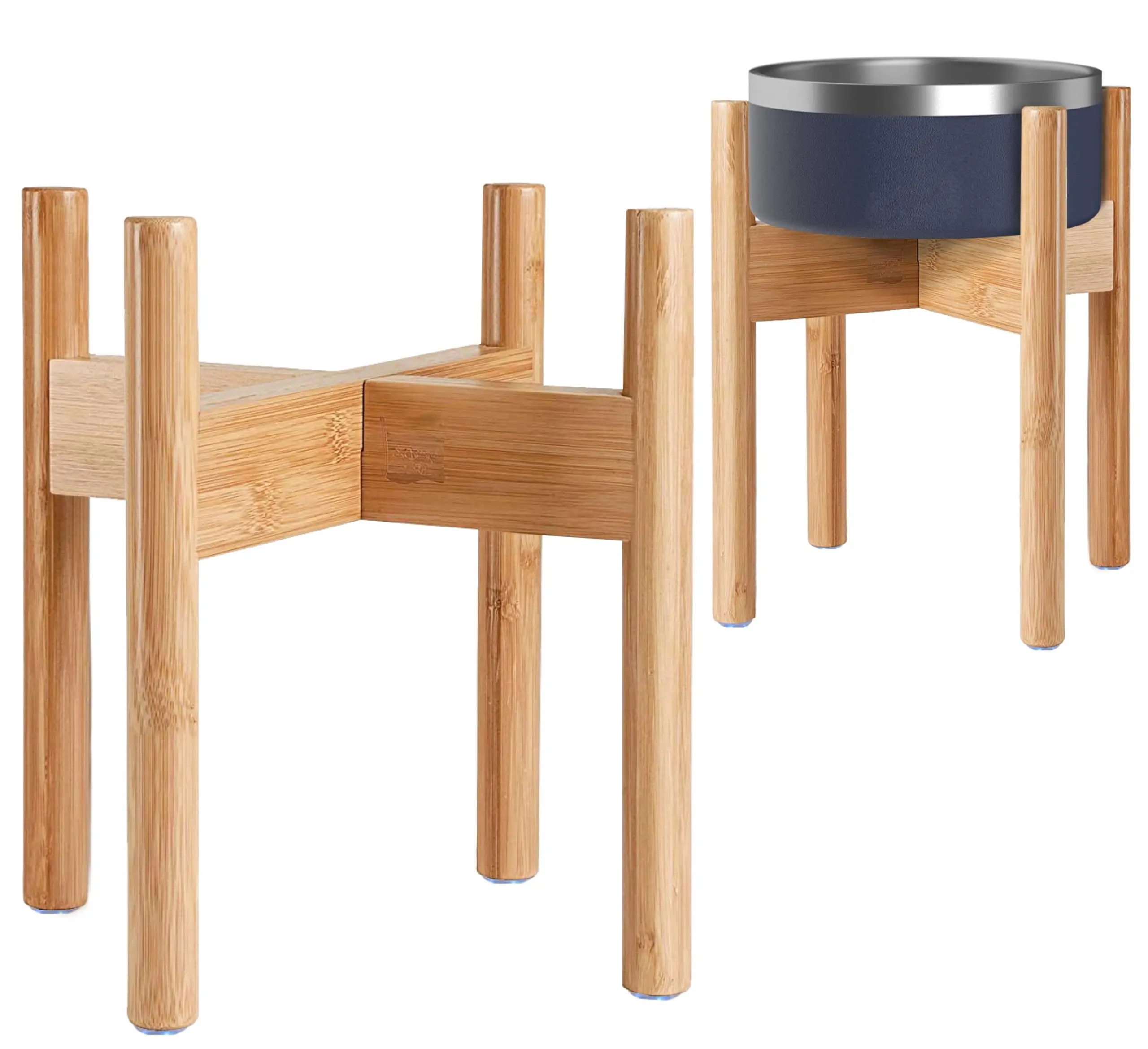 

Экологичная легкая многоуровневая бамбуковая станция для кормления нескольких собак