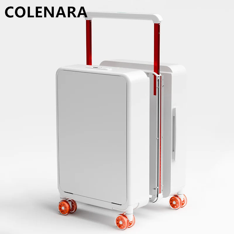 COLENARA ABS+PC Suitcase Front Opening Boarding Case Laptop Trolley Case 20