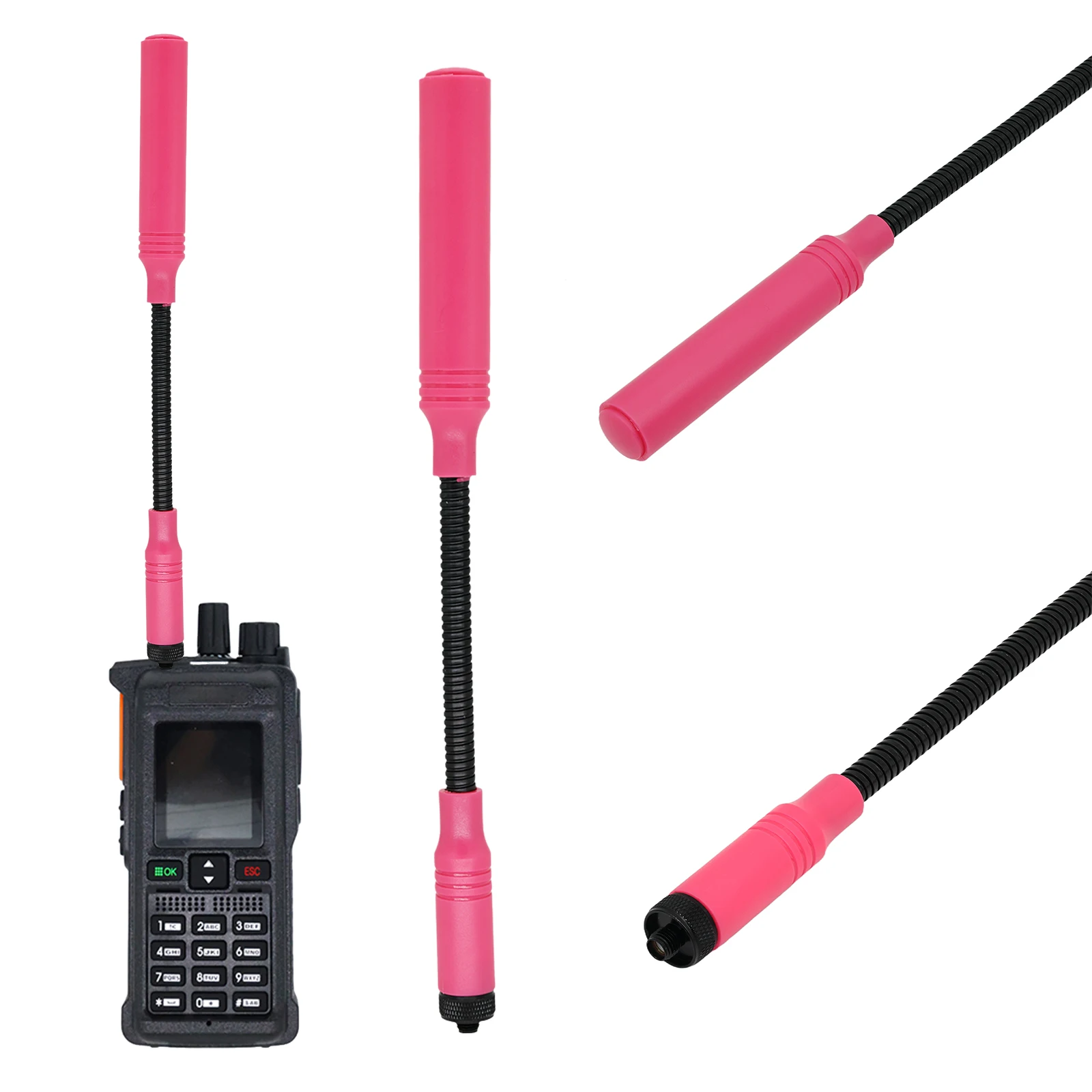 SMA-F Dual Band VHF/UHF Hamstick Antenna for Ham Radio Walkie Talkie Antenna for AT-23G/AT-33G/AT-40G Handheld Two Way Radios