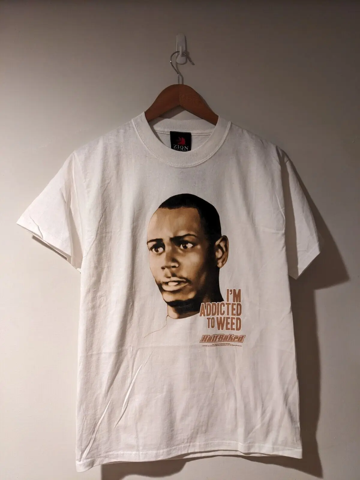 Vintage Dave Chappelle Half Baked Movie Promo Medium NWT White T-Shirt