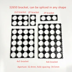 32650 32700 32800 Battery Case Holder Bracket Cell Safety Anti Vibration Plastic Brackets   fixing bracket Spliceable