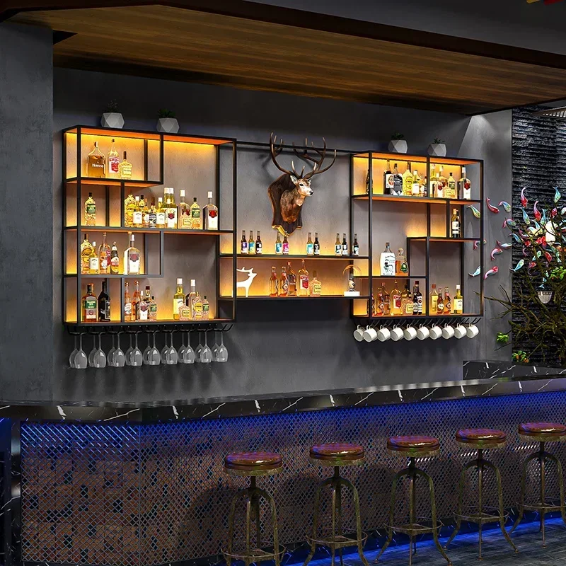 قسط بار الجرف النبيذ الرف عرض الخمور الحائط خزائن النبيذ نادي تجاري تخزين الأثاث الخمور ويسكي
