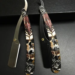 Men Professional Barber Razor Manual Shaver Straight Edge Stainless Steel Shaver Folding Shaving Shave Gift