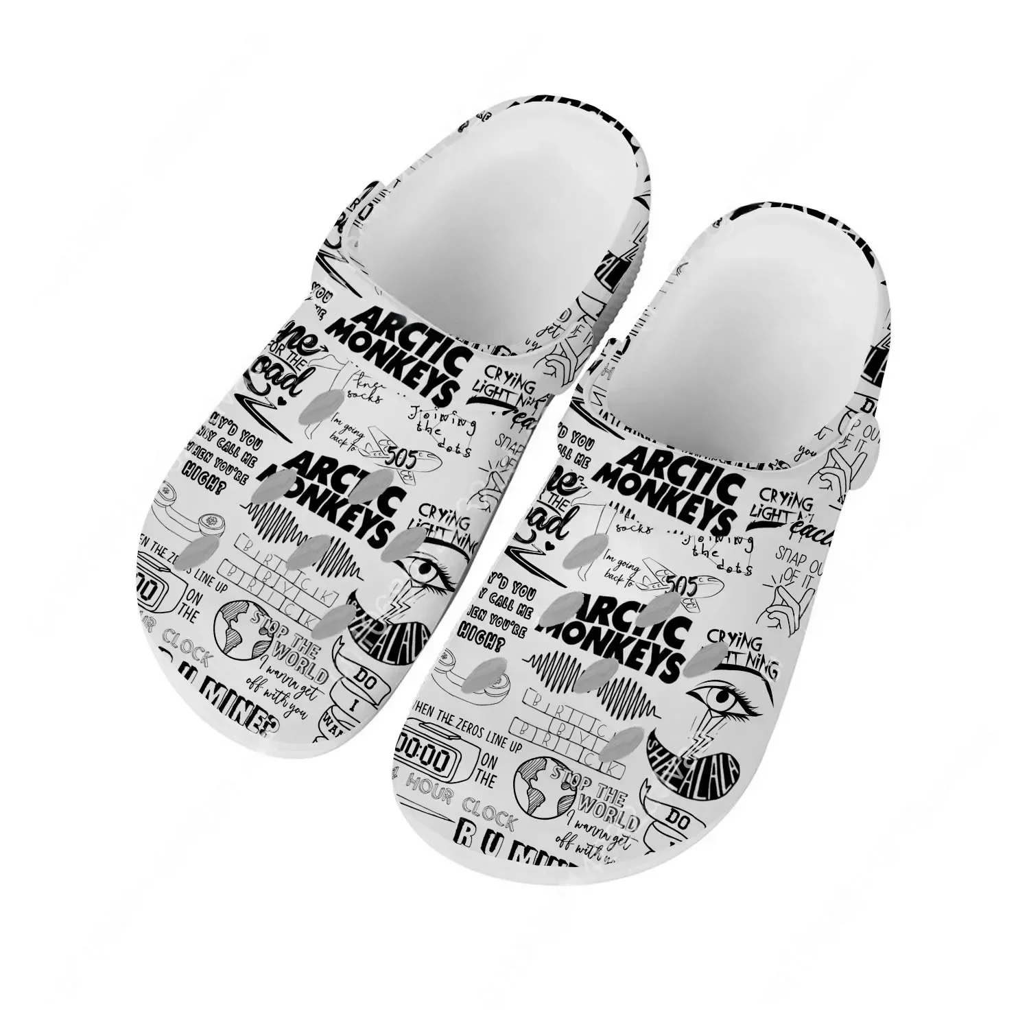 

Arctic Monkeys Water Shoes Men Women Teenager Comfortable Home Garden Clogs Custom Sandals Beach Breathable Hole Slippers