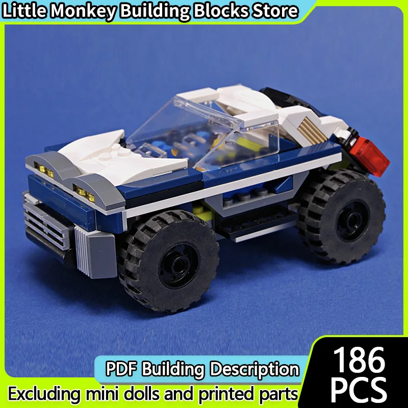

Speed Racing Car Model MOC Building Bricks Fast Patroler Car Modular Technology Children Holiday Gifts Assemble Toys Suit