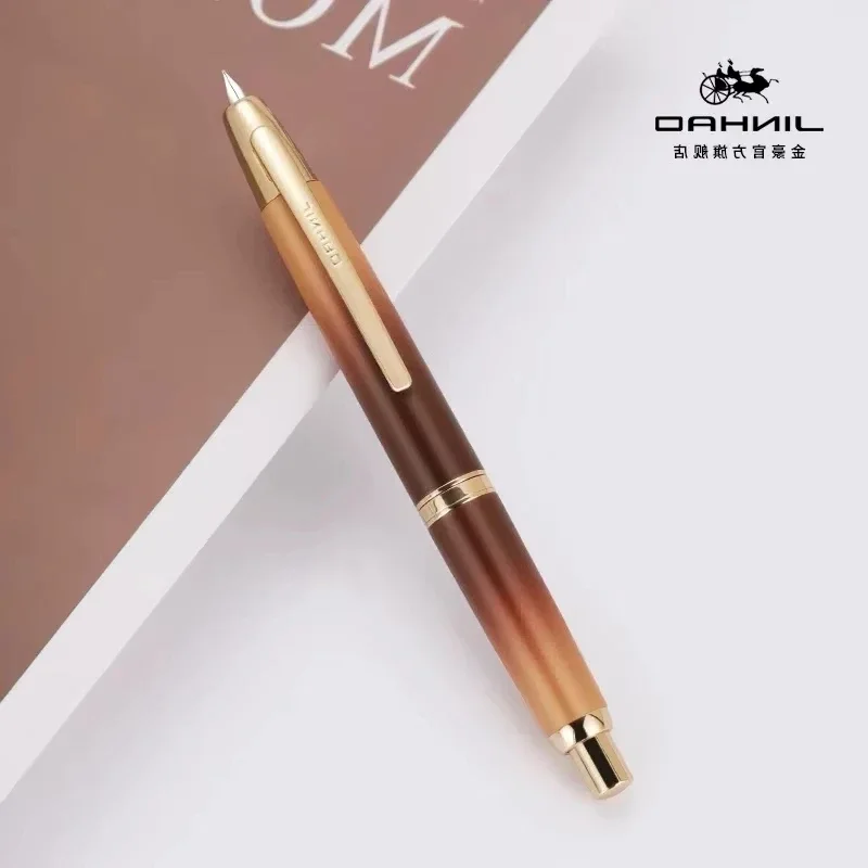 New Jinhao 10 Retractable Fountain Pen EF/F Nib Metal Clip Ink Converter Writing Pen For School Office Supplies Stationery P