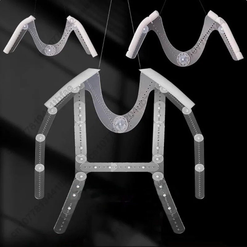 

Invisible Hanger for Men/Women/Children，Invisible Transparent Adjustable Support Hanger for Clothing Photography