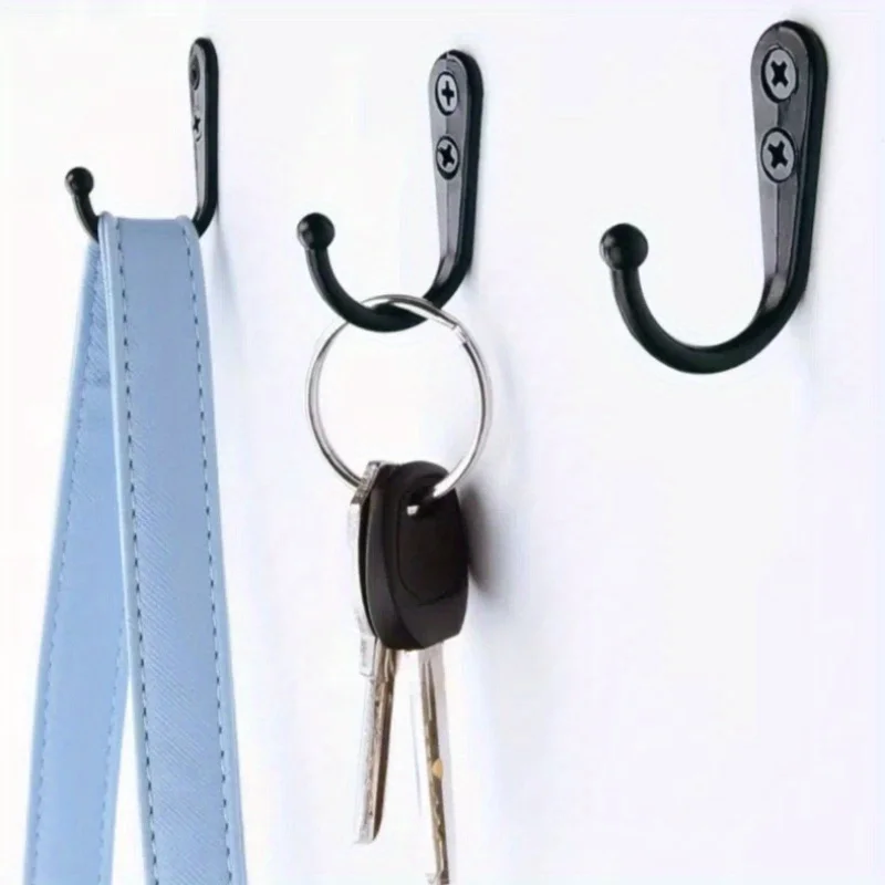 10 teile/los Vintage Wand Montiert Einzelne Zinke Haken Retro Mini Größe Bronze Kleiderbügel für Kleidung Schlüssel Hut Handtuch Robe Badezimmer Haken – Detail 5