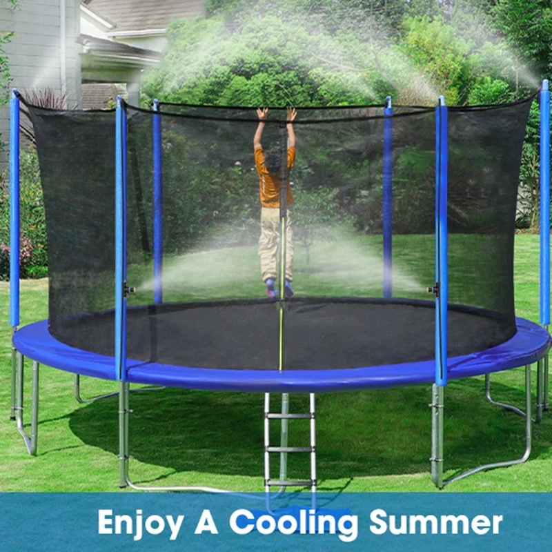 Outdoor Misting System Misting System DIY 33 FT(10M) Misting Line +12Brass Mist Nozzles For Patio Waterpark Garden Trampoline