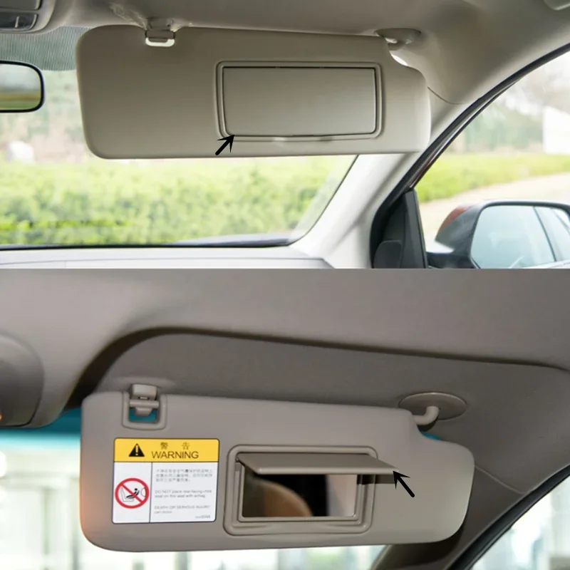 For Renault Koleos II 2017- Kadjar Front Sunshade Sun Visor Makeup Mirror Cover