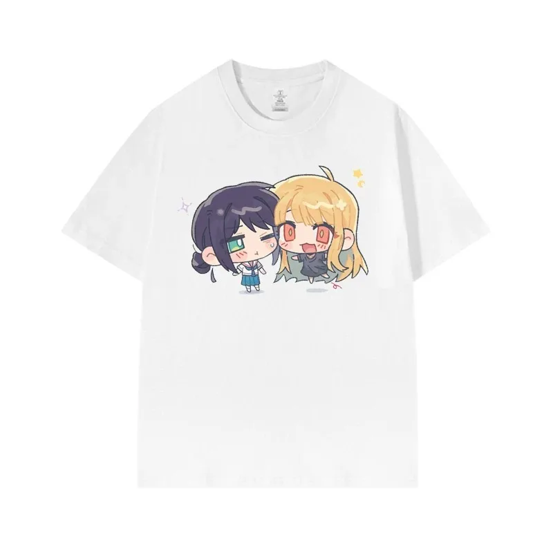 New Anime Cosmic Princess Kaguya Unisex Anime Cotton T-Shirt Summer Loose Half-Sleeve Student Ita-Shirt Cosplay