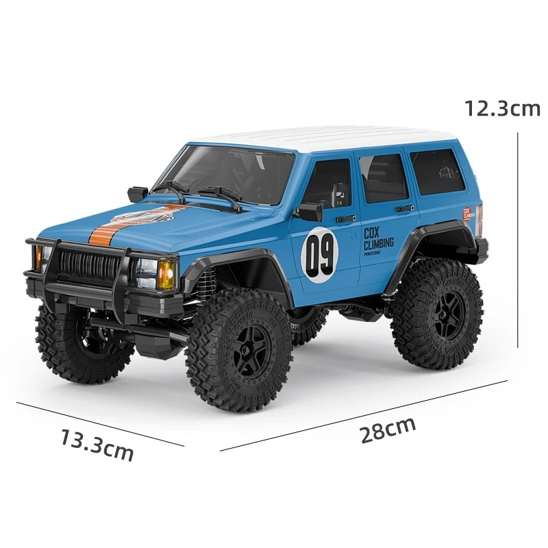 Nowy produkt 1:18 Cherokee symulacja samochodu wspinaczkowego łączone światła RC w pełni proporcjonalny zdalnie sterowany samochód terenowy