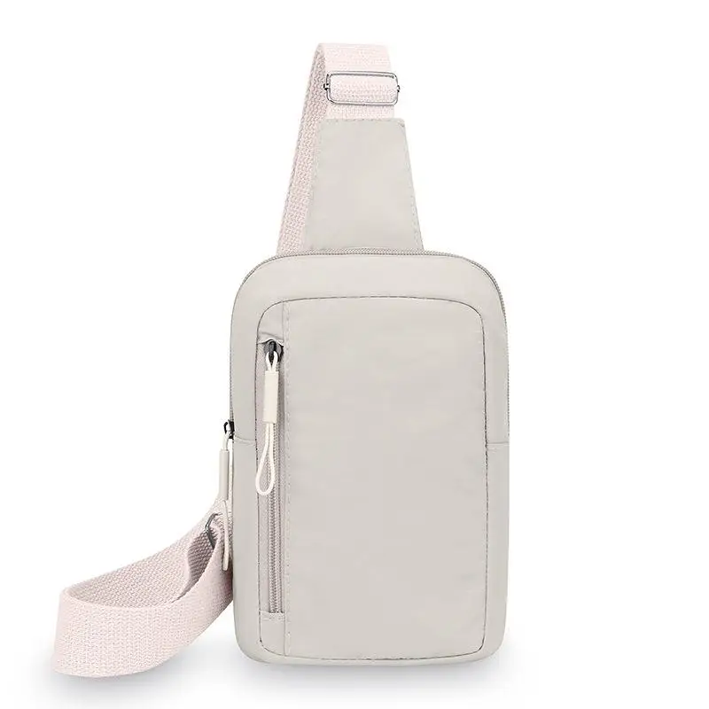 Chest Bag Nylon Crossbody Bags With Functional Compartments Casual Shoulder Bags Suitable For Short Trips And Shopping