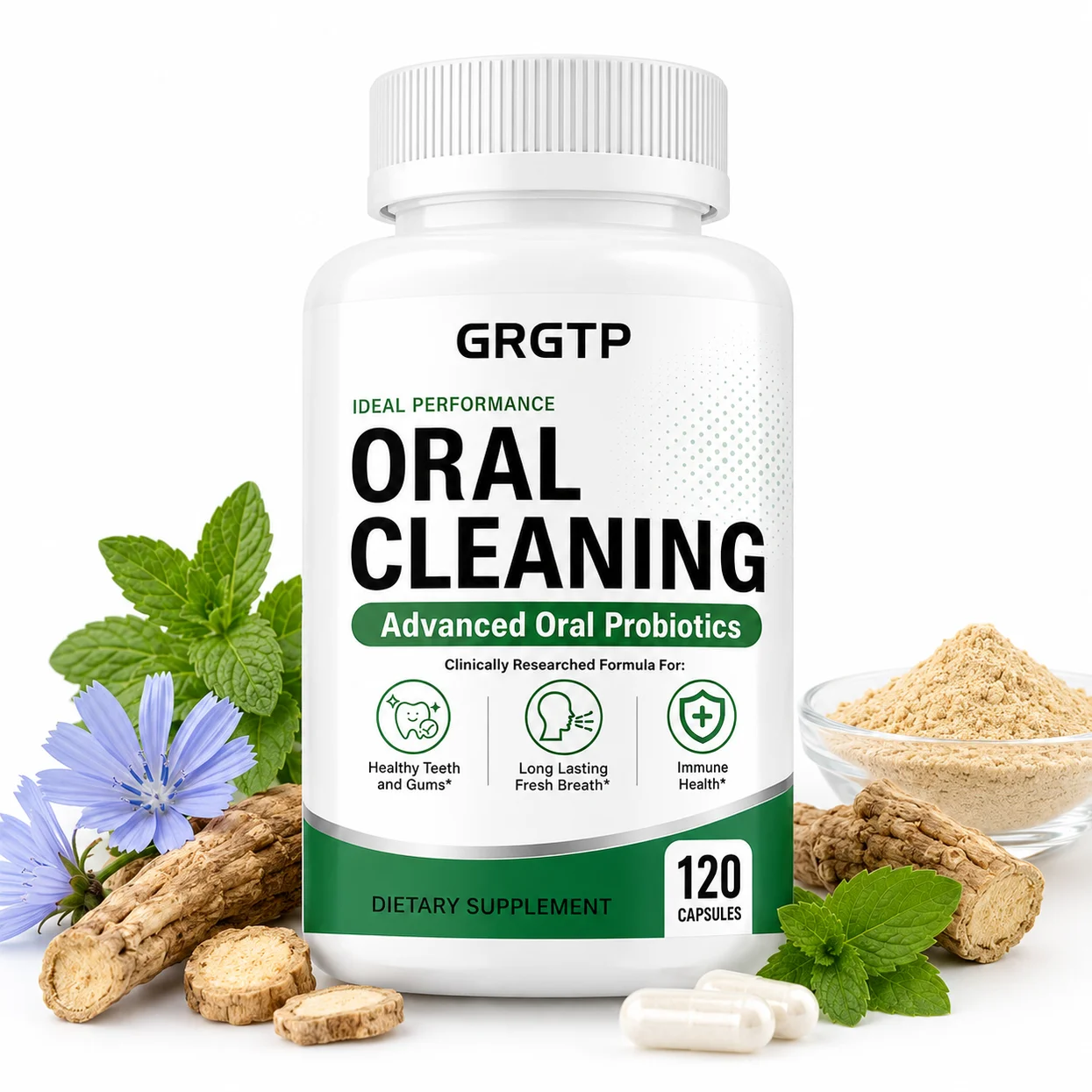 Oral Cleanse Advanced Oral Probiotics for Bad Breath, Tonsil Stones, Teeth and Gum Health, Immune Health, Non-GMO