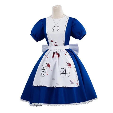 Косплей костюм Алиса из игры Alice Madness Returns, женский, плюс размер