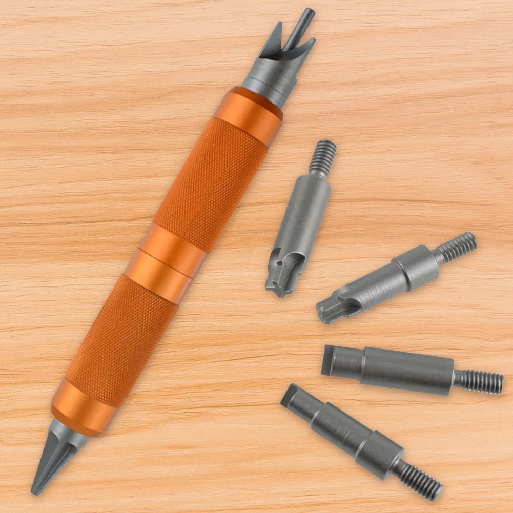 1 Pack Case Prep Multitool Case Chamfer Deburring Tools Primer Pocket Reamers and Cleaners for Removing Crimps for Reloading