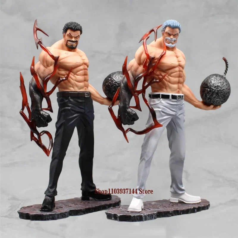 

26cm Anime Navies Garp Gk One Piece Action Figure Monkey D Garp Iron Fist Figure Model Standing PVC Collectible Decoration Toys