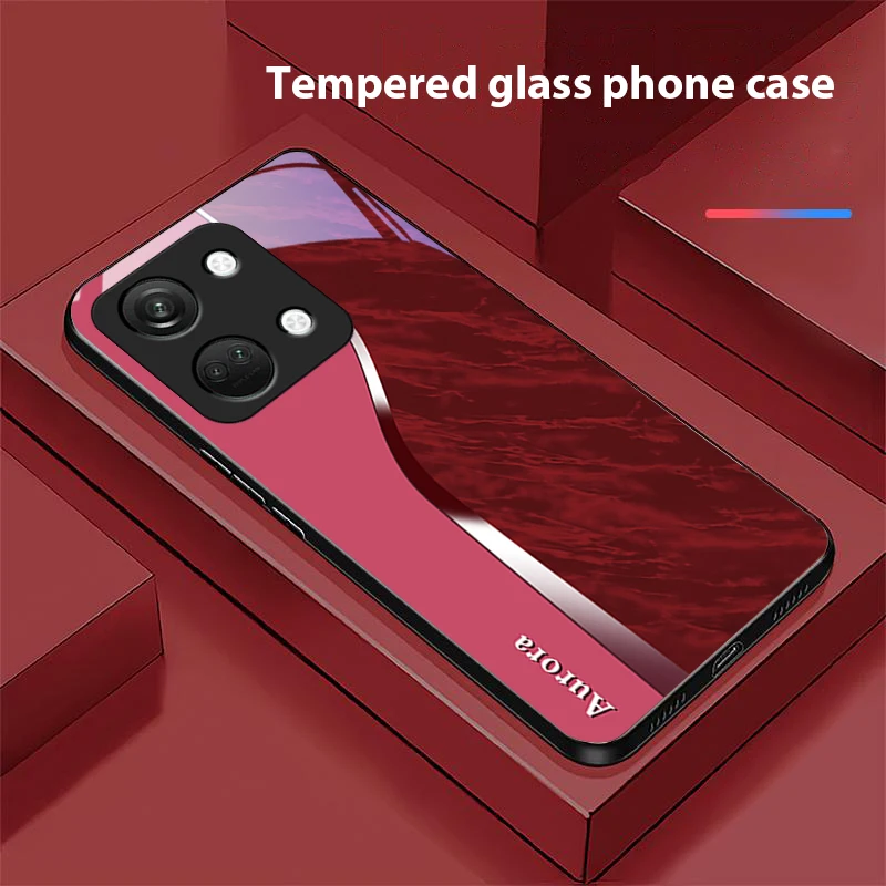 Water Pattern For OnePlus Nord 3 5 6T 7 Pro 8 12 10T Reno8 Lite 5G 10R Nord N30 Hard Shell Tempered Glass Phone Case Black
