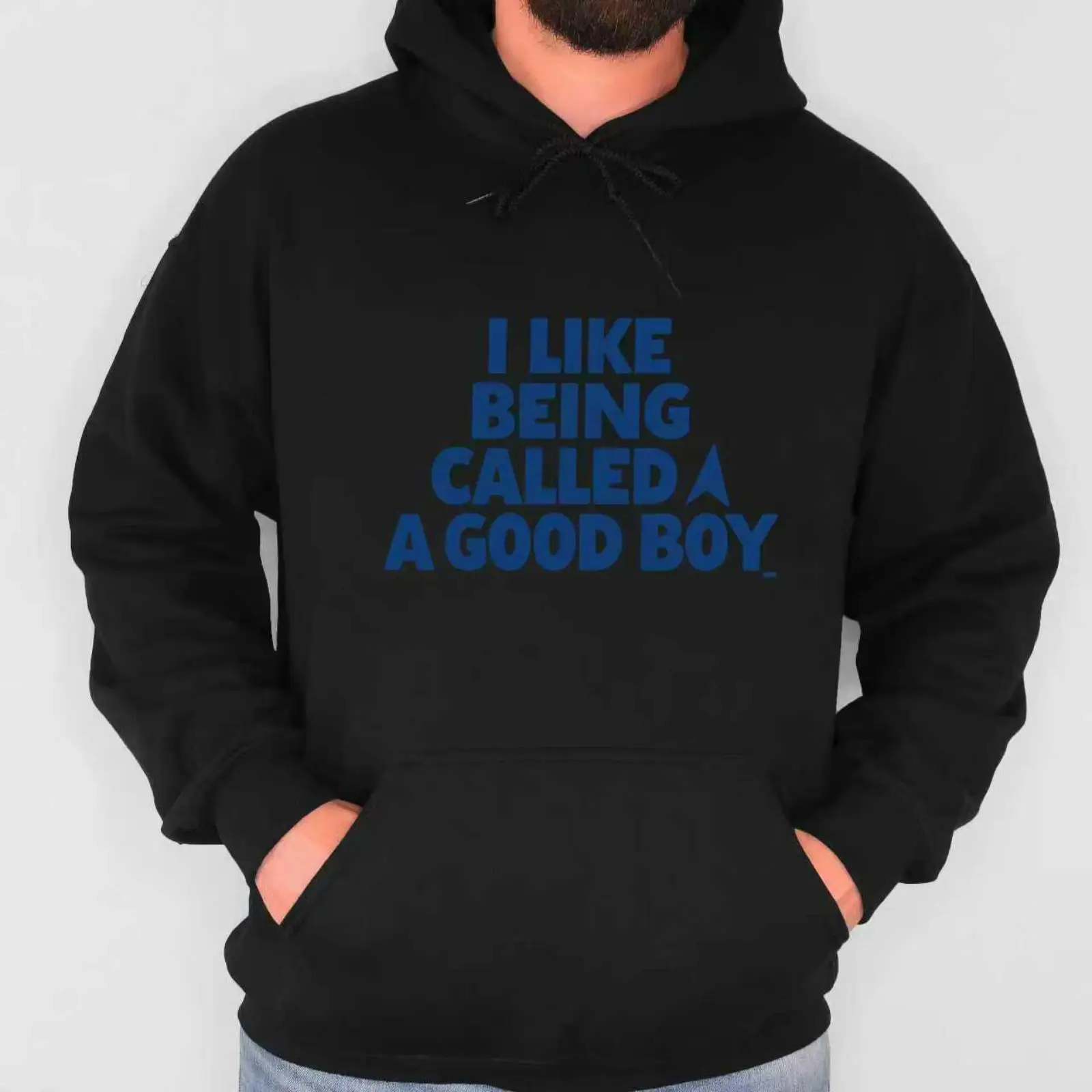

Funny 'I Like Being Called A Good Boy' Hoodie, Humorous Dog Lover Pullover Sweatshirt, Sarcastic Pet Owner Gift